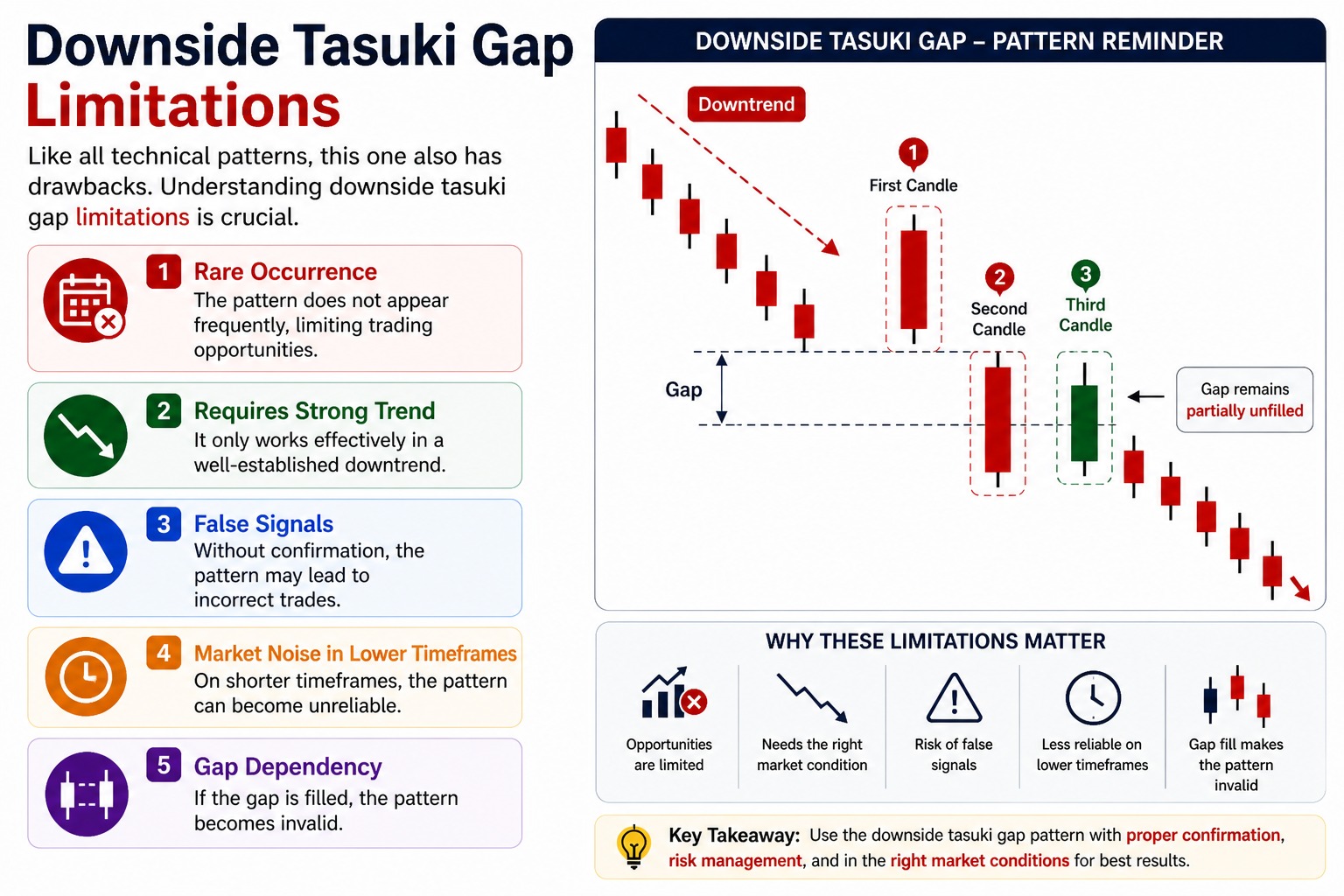Downside Tasuki Gap Limitations